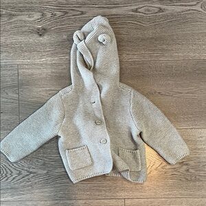 GAP Baby Knit Sweater in Soft Gray